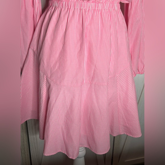 NWT Lilly Pulitzer Carla Harbor Striped Dress Roxie pink size 4 preppy flirty - Picture 4 of 13
